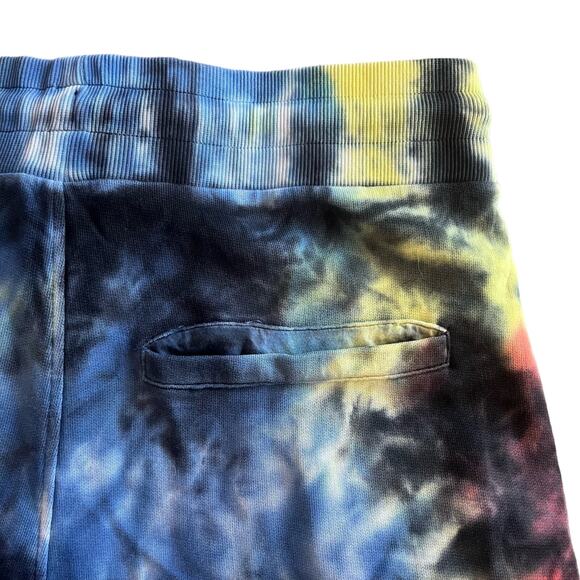 Guess Tie Dye Shorts Mens Size Medium Cotton French Terry Drawstring Waist - Picture 7 of 9